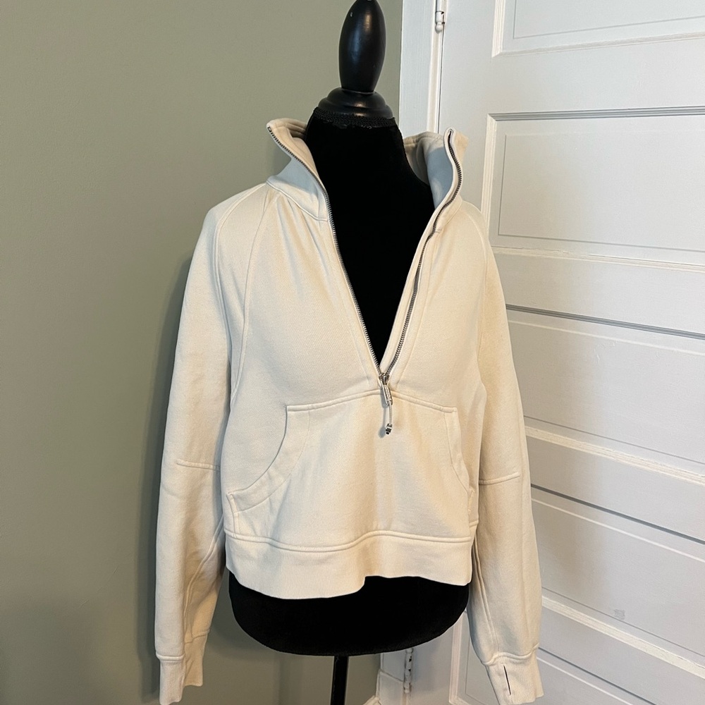 Oversized Lulu Cropped Scuba Sweatshirt